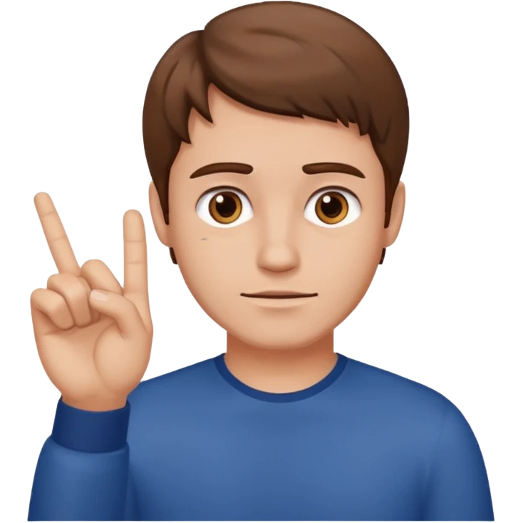 
a man making a negative gesture with his hand emoji