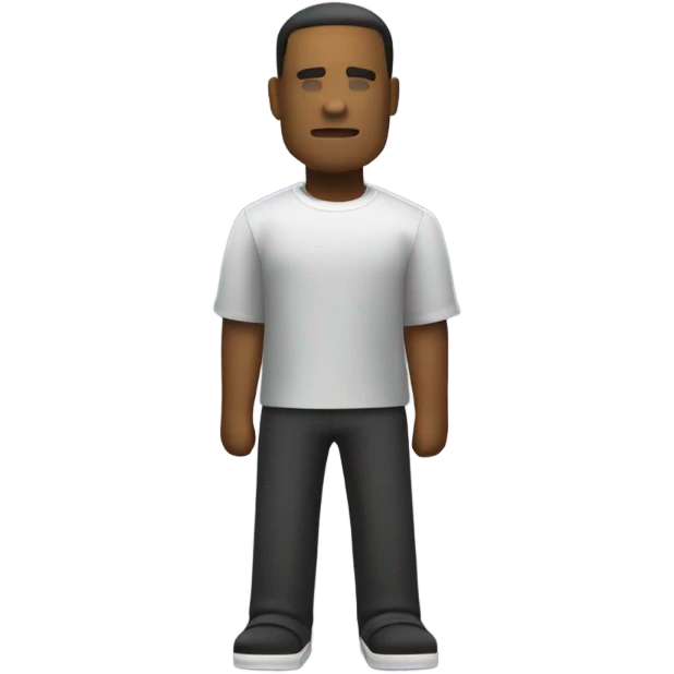 Blank Roblox character on a baseplate emoji