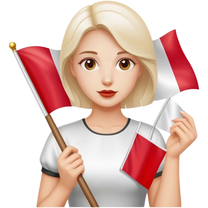 woman with polish flag emoji