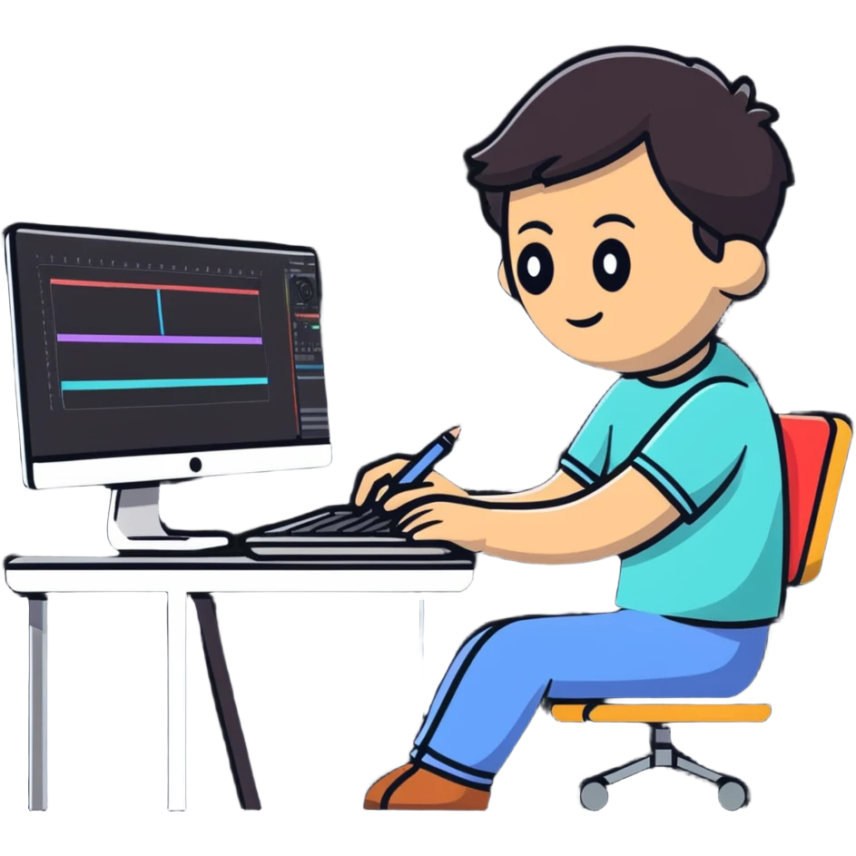 Video editor using DaVinci Resolve emoji
