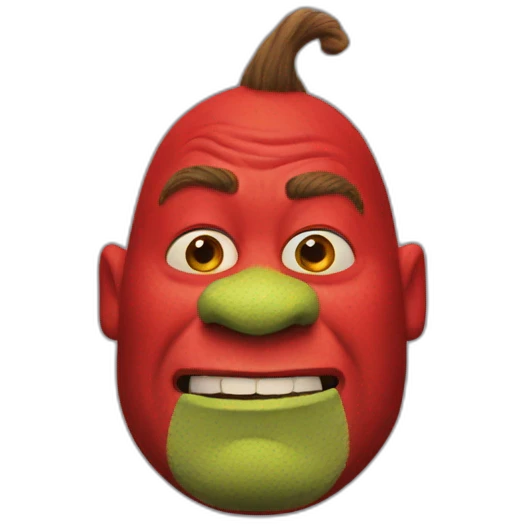 red-shrek emoji