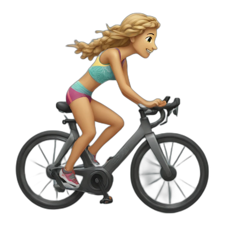 Bohemian spin bike emoji