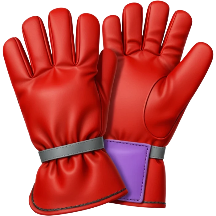 Protective Work Glove red emoji