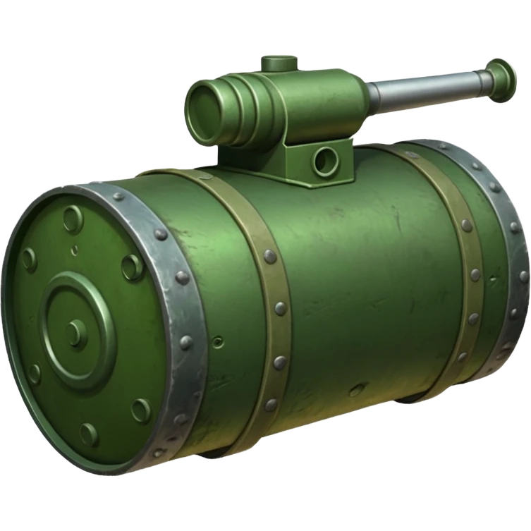 generate a realistic green elongated anti-tank mine  emoji