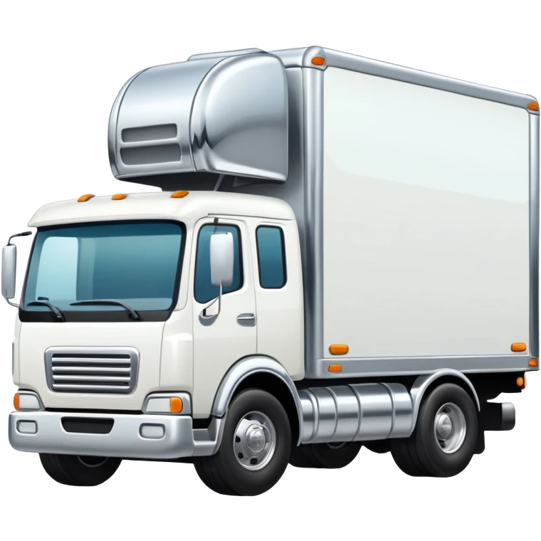 White dropped truck  emoji