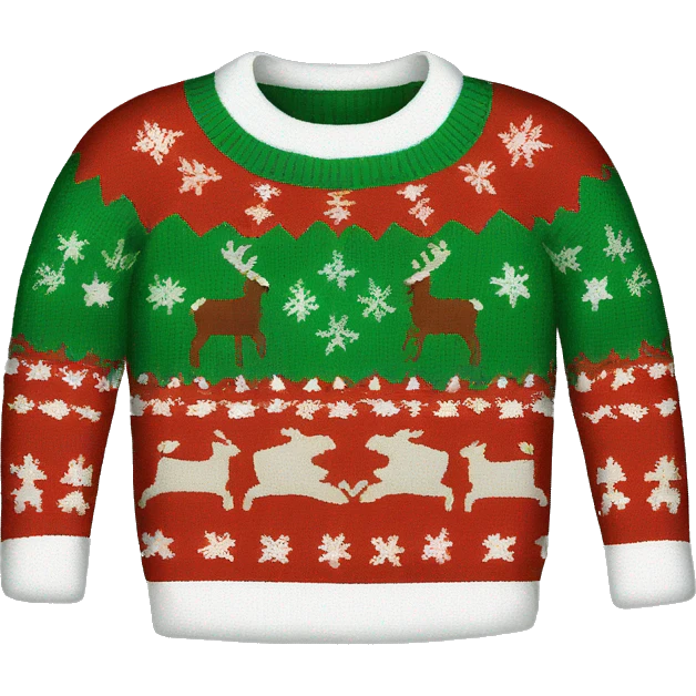 Christmas sweater emoji