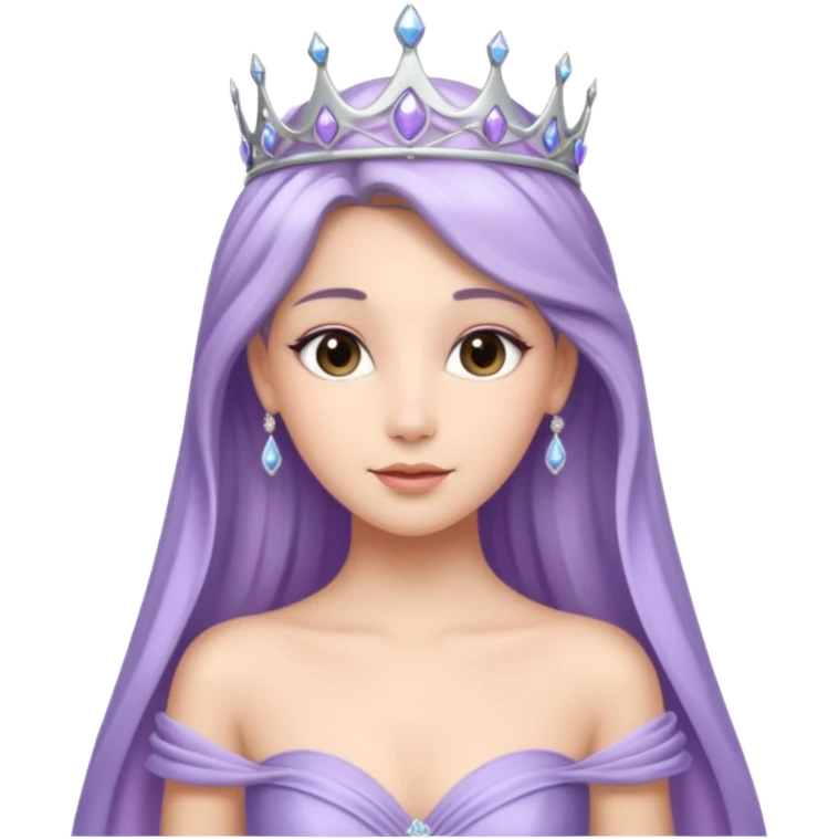 Lavender princess emoji