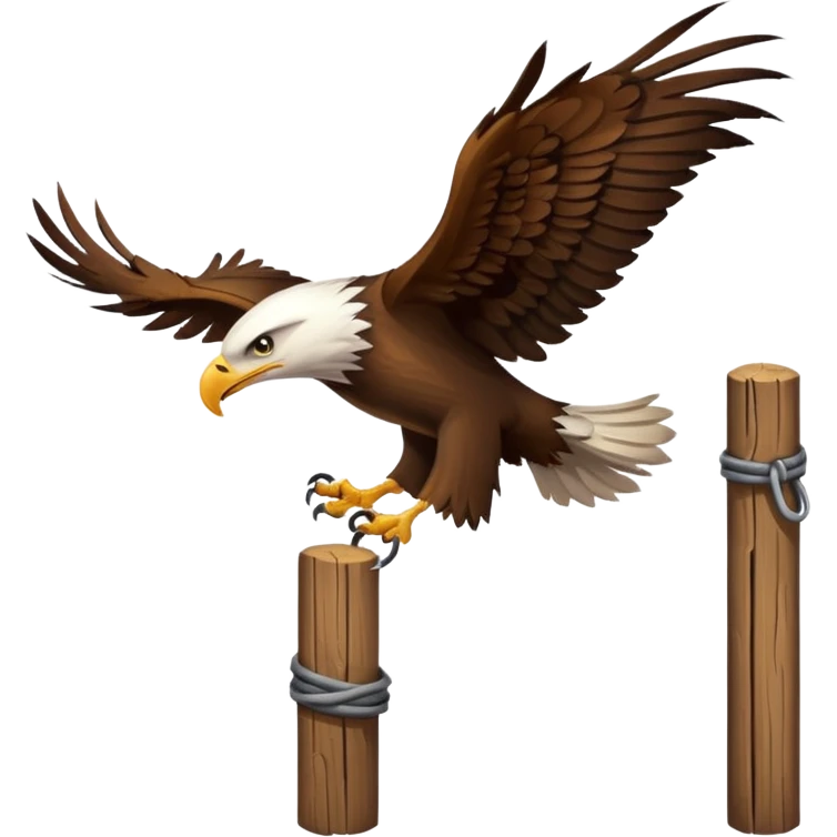Eagle drag a post emoji