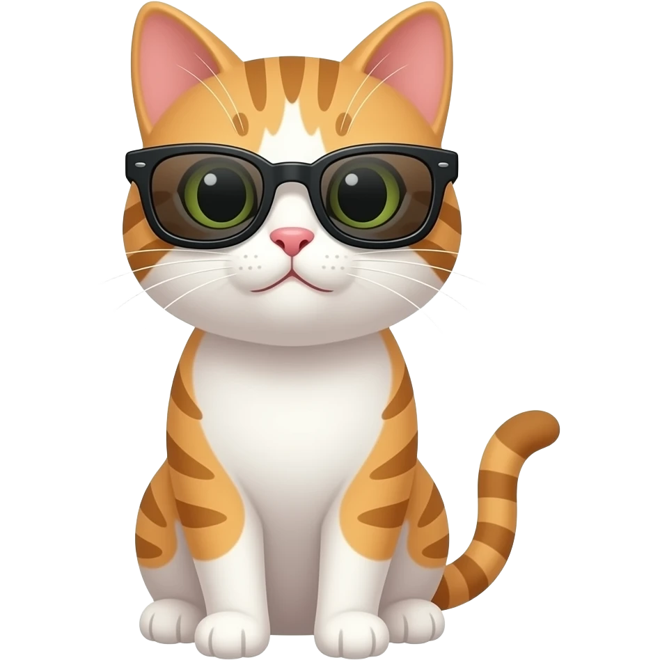 Cat wearing sunglasses emoji