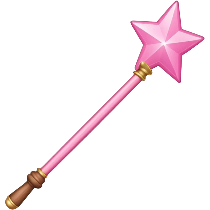 Pink magic wand emoji