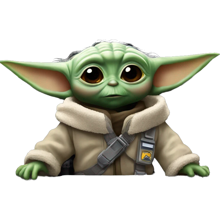 baby yoda in a cockpit emoji