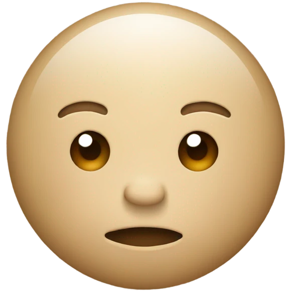 brown beige buble emoji