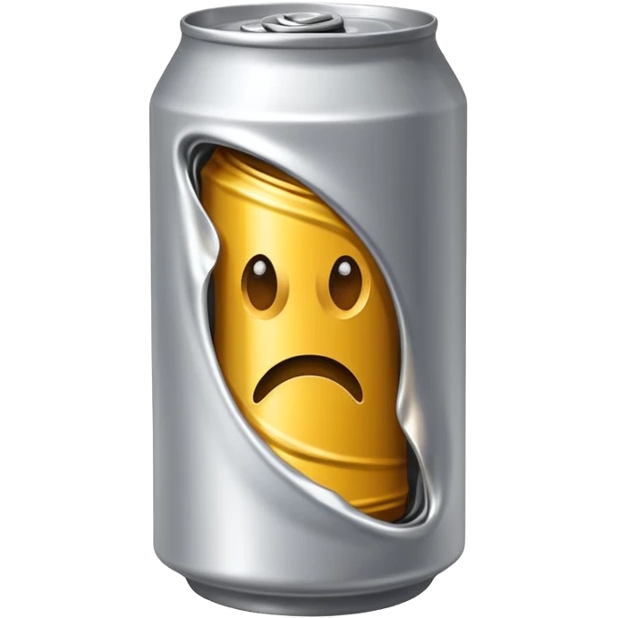 twisted crushed beer can emoji