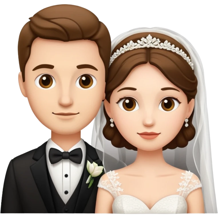 Bride and groom emoji