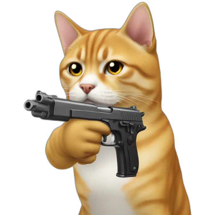 cat with gun like doge_gun emoji emoji