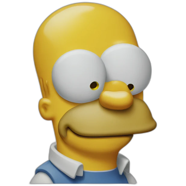 Homer simpson qui sourit emoji