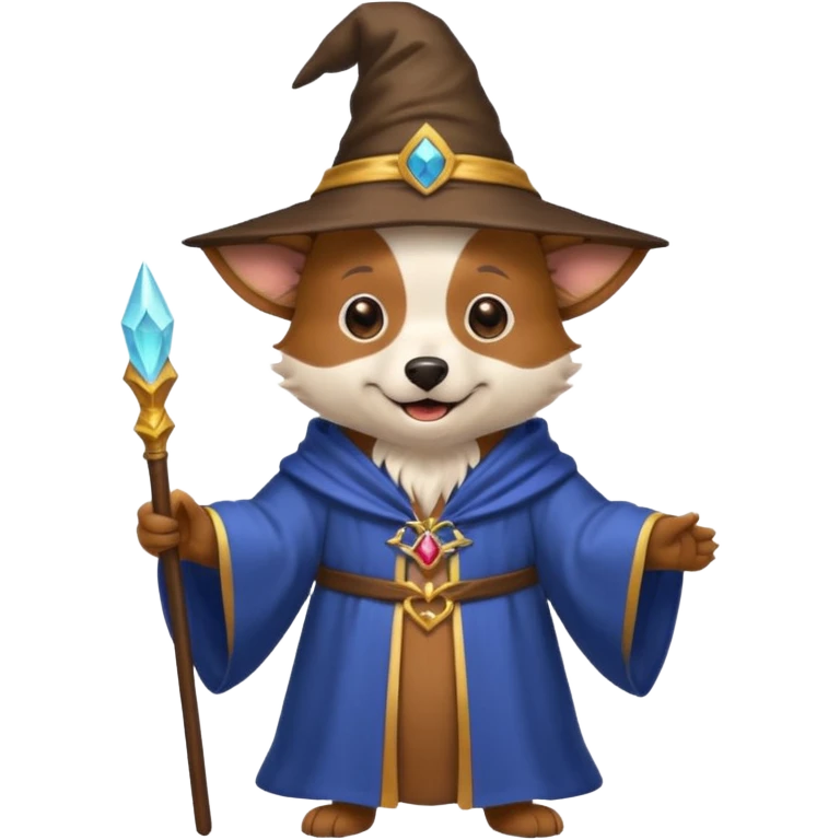 Dog wizard emoji
