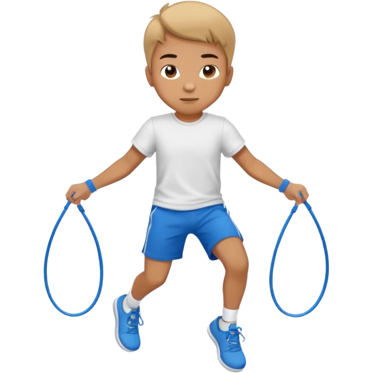 Boy with Skipping Rope pose emoji