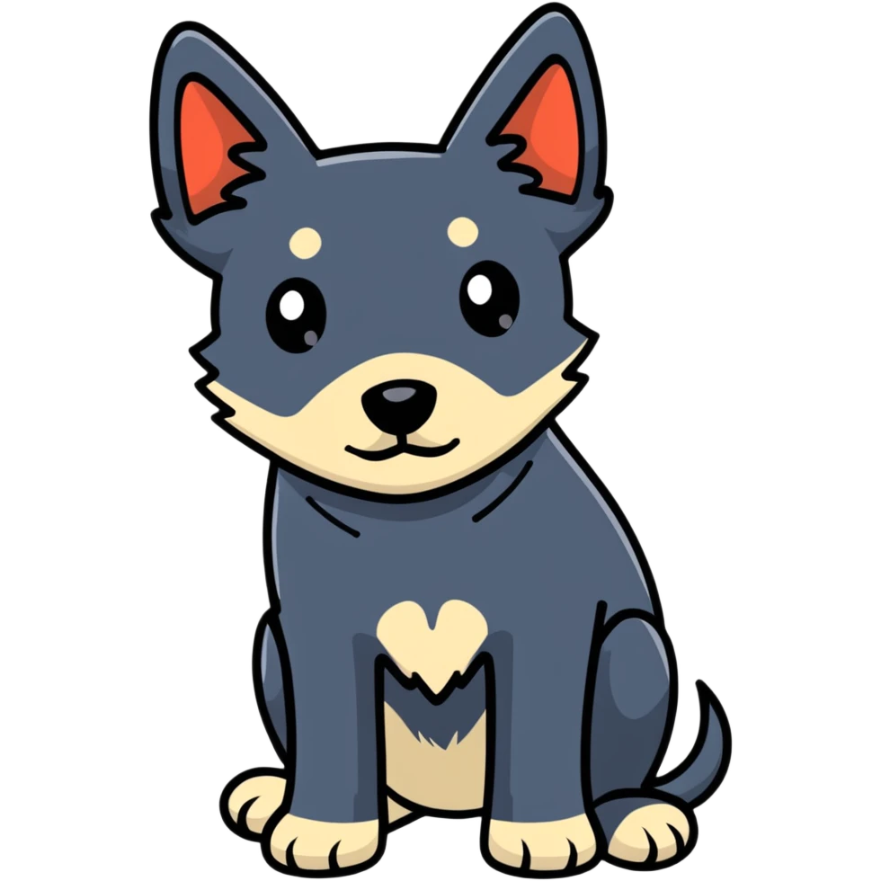 Make black pincer dog emoji
