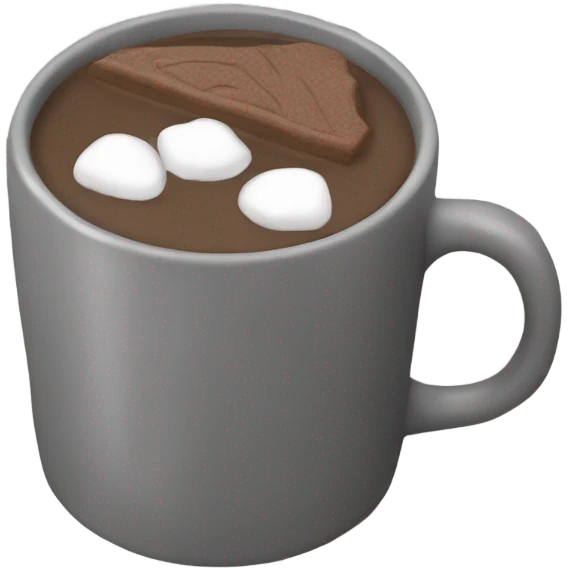 A brown blanket and hot chocolate in a grey cup emoji