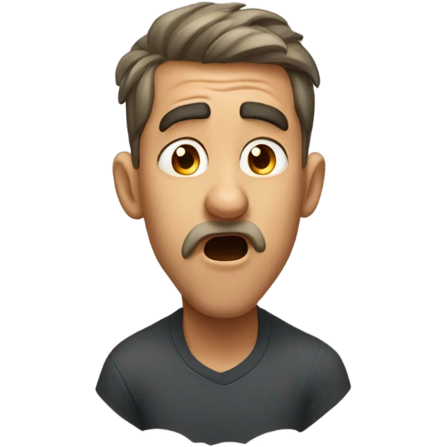 Random guy mewing emoji