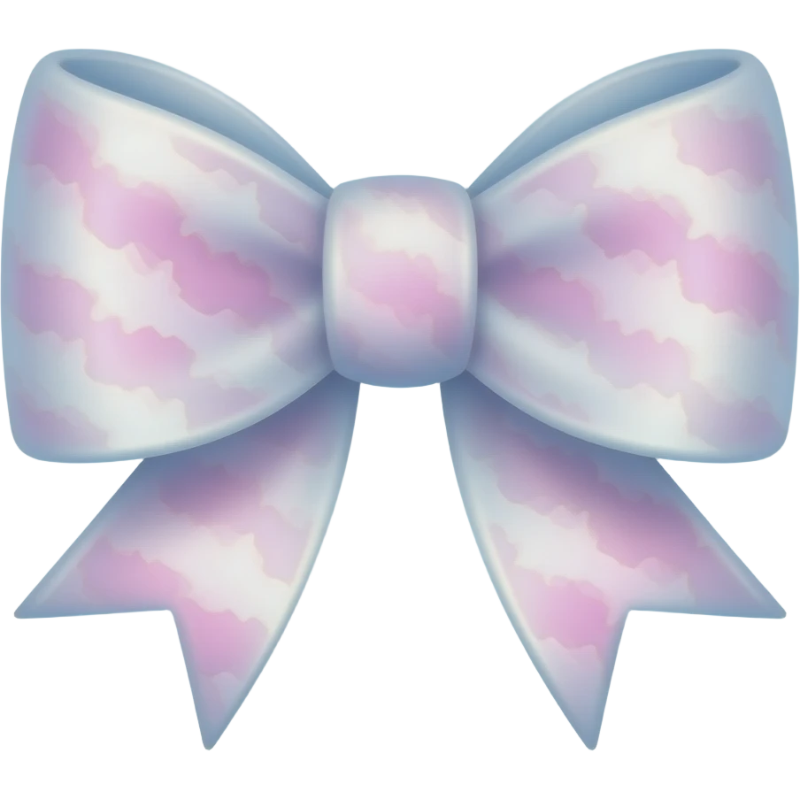 Glow Marshmallow ribbon bow emoji