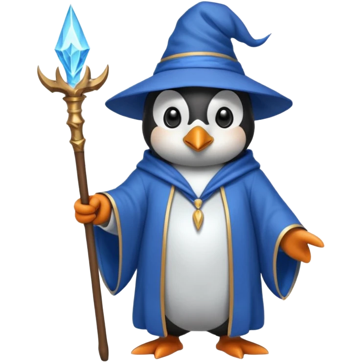 Penguin Wizard emoji