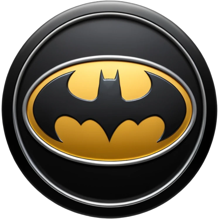 Nolan's batman symbol emoji