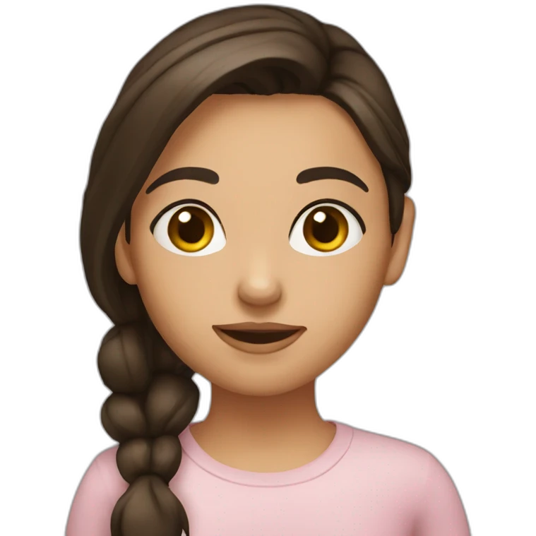 brunette girl emoji