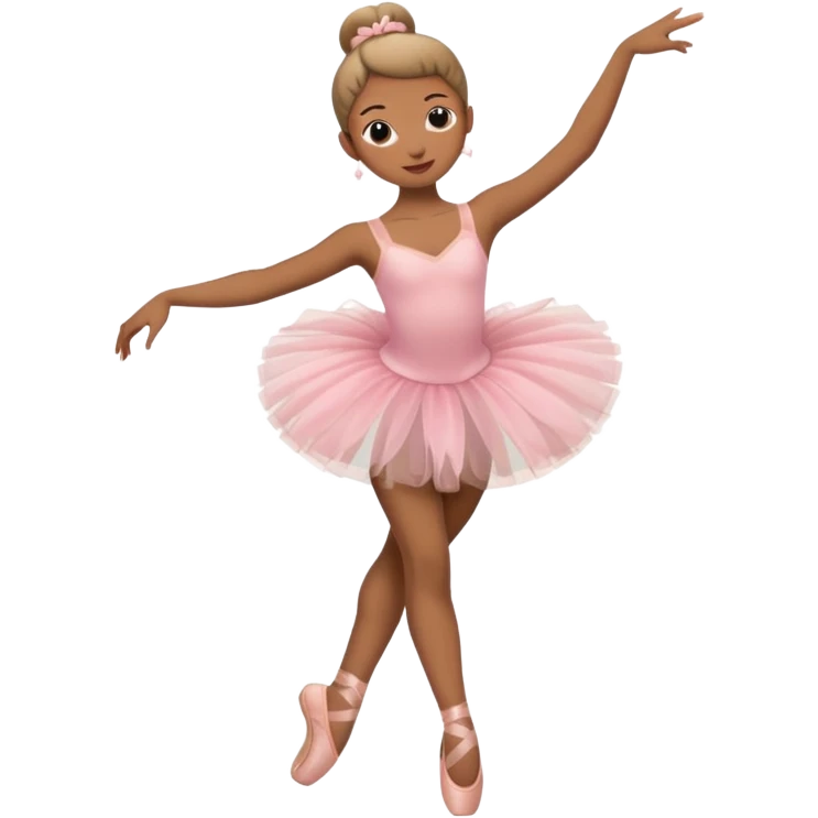 with a tutu attached and legs and point shoes emoji