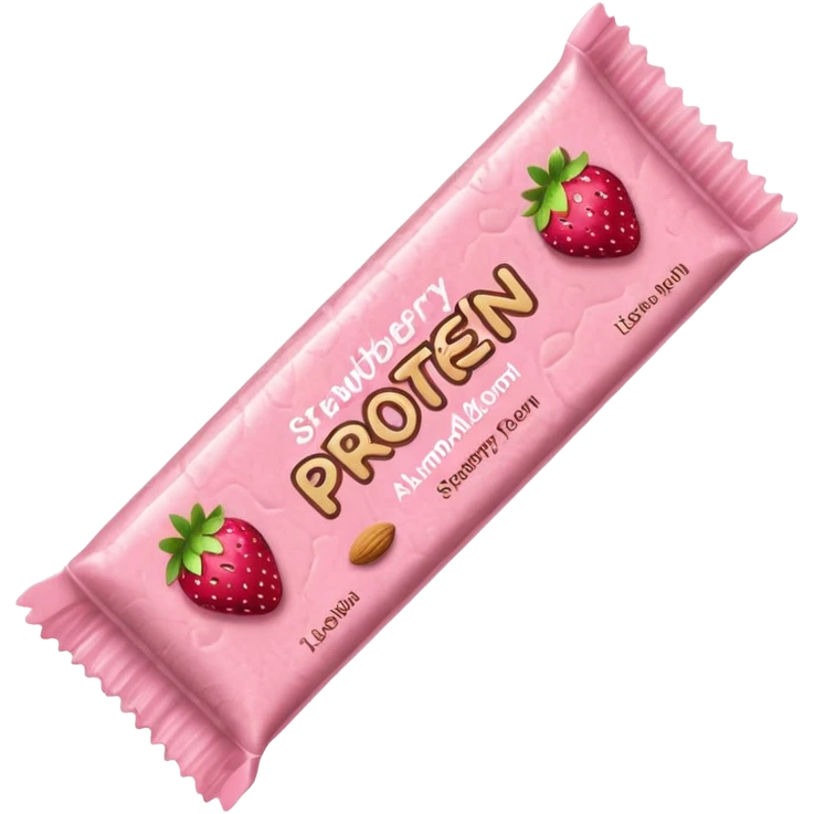 supergut strawberry almond protein bar emoji