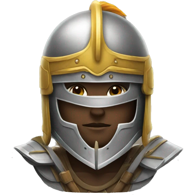 Warrior wearing helmet emoji