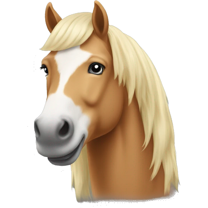 Haflinger kurze Mähne emoji