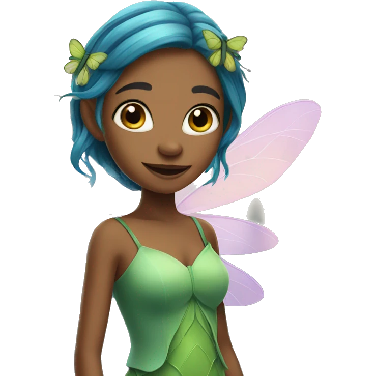 fairy with dragonfly wings emoji