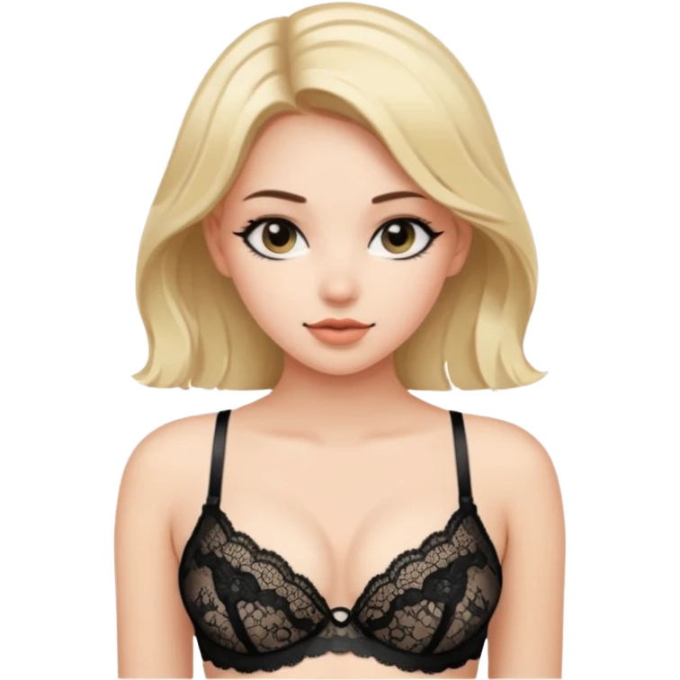 Girls with see through bra emoji