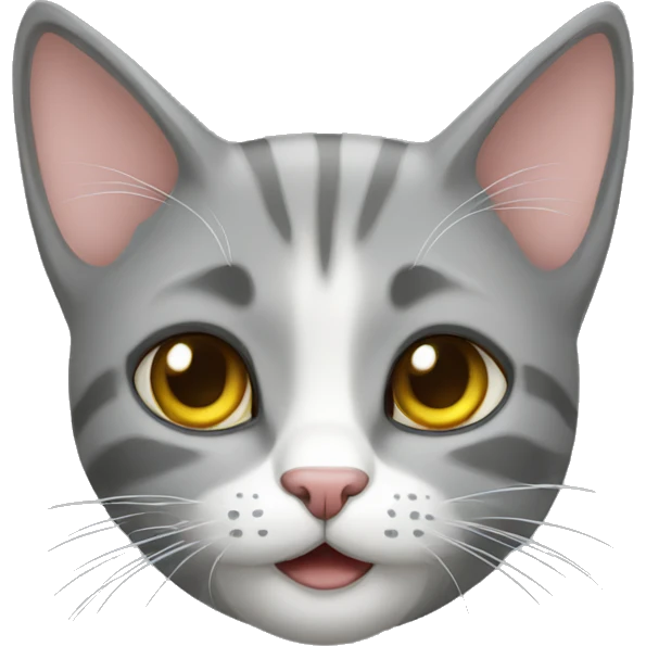 Gato gris emoji