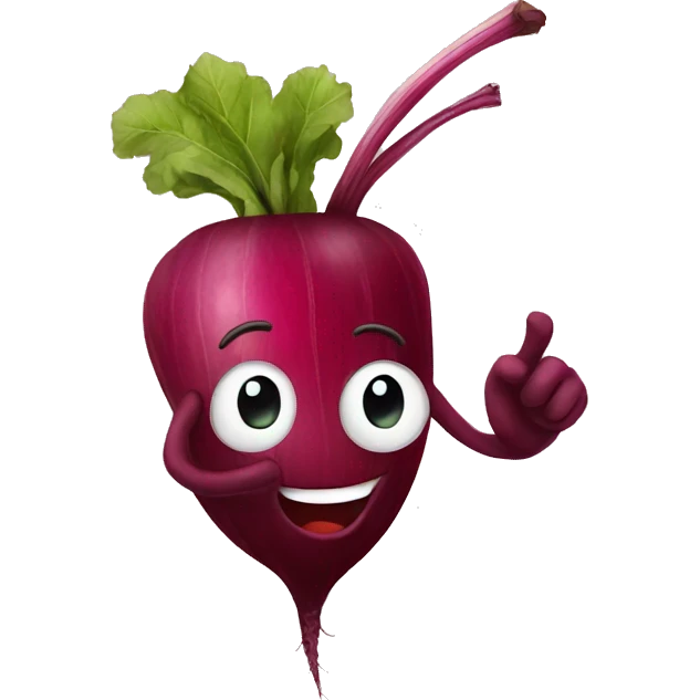 happy beet emoji