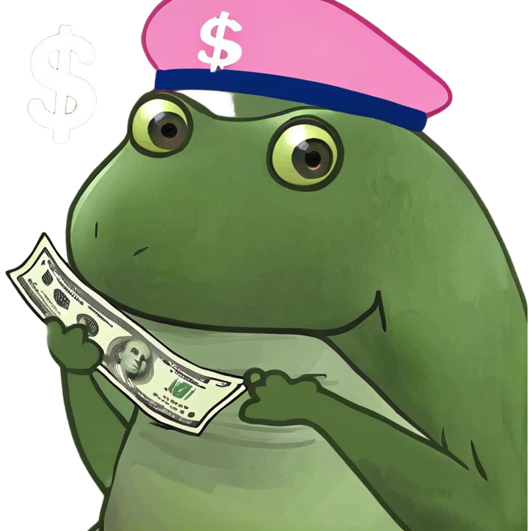 Pink money emoji