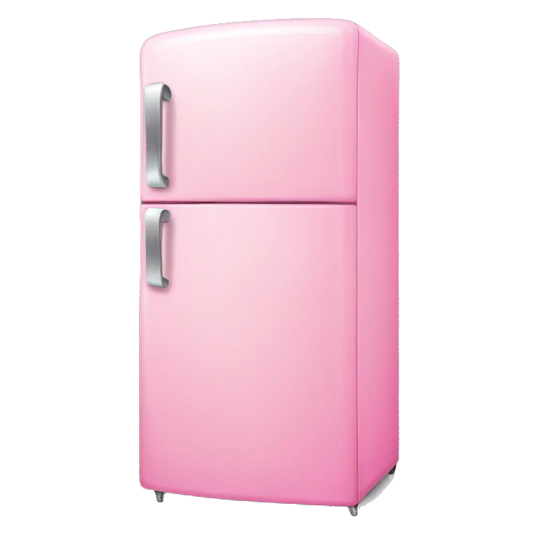 Pink refrigerator  emoji