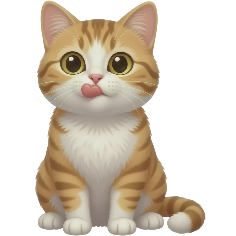 A CAT SENDING KISSES AND MOVE 6-7 emoji