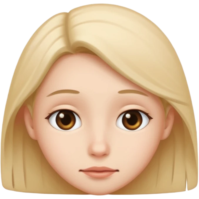 Make a cute shy 😌 in this face emoji