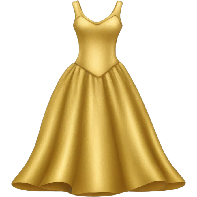 gold dress  emoji
