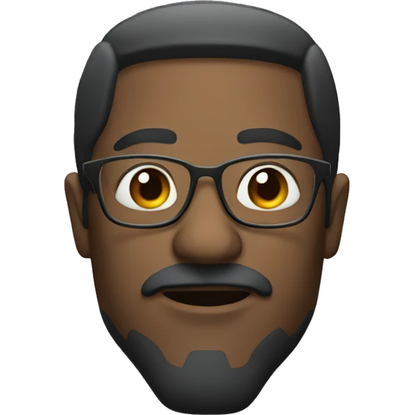 Man with crooked glasses emoji
