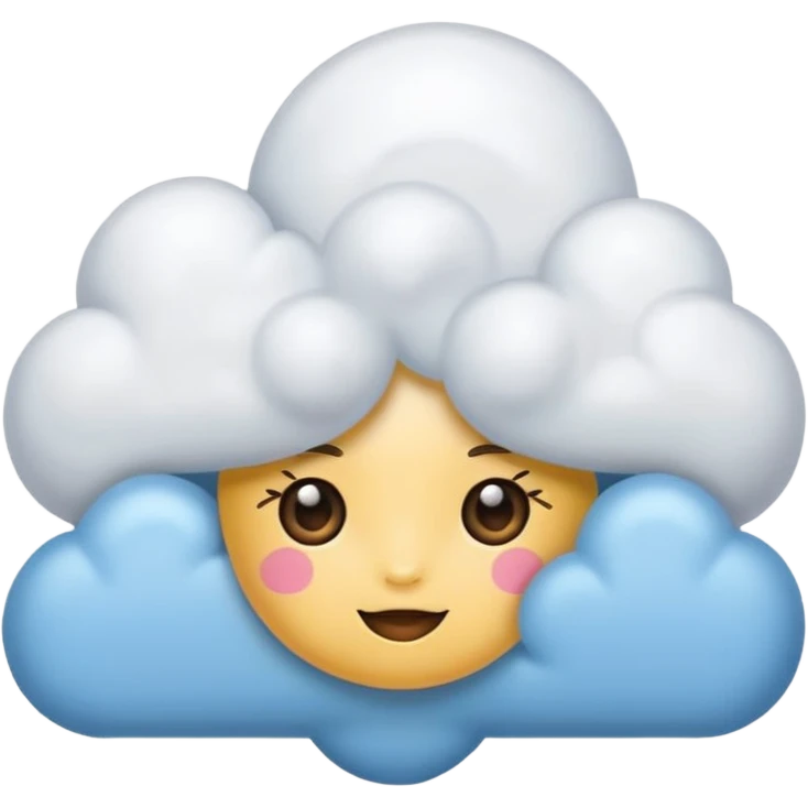 hazme una nube cute para mi tiendas de variedades femenina emoji