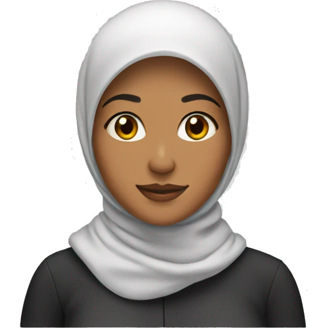 woman, hijab, toque emoji