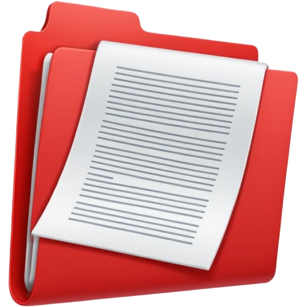 Office red document  emoji