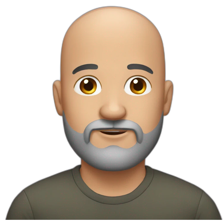 bald and bearded man emoji