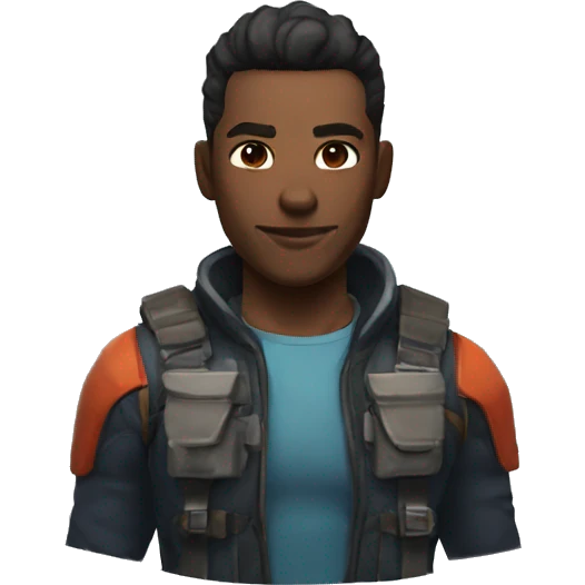 Jett character from Valorant game emoji