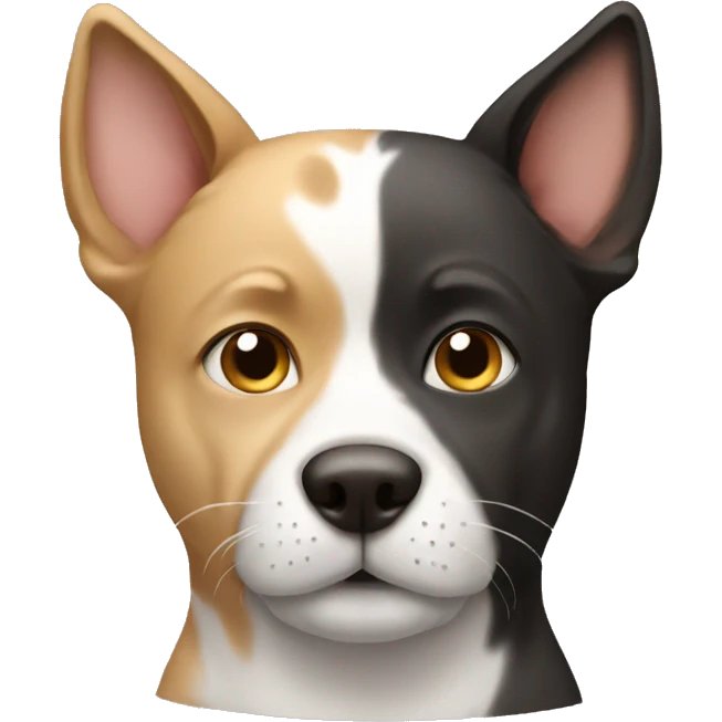 dog with a cat emoji