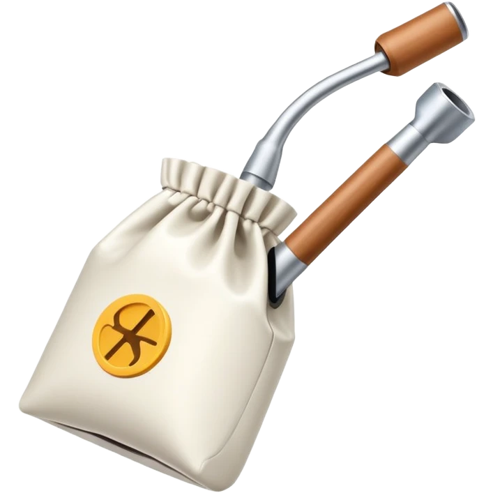 Slingshot shooting a nicotine pouch emoji